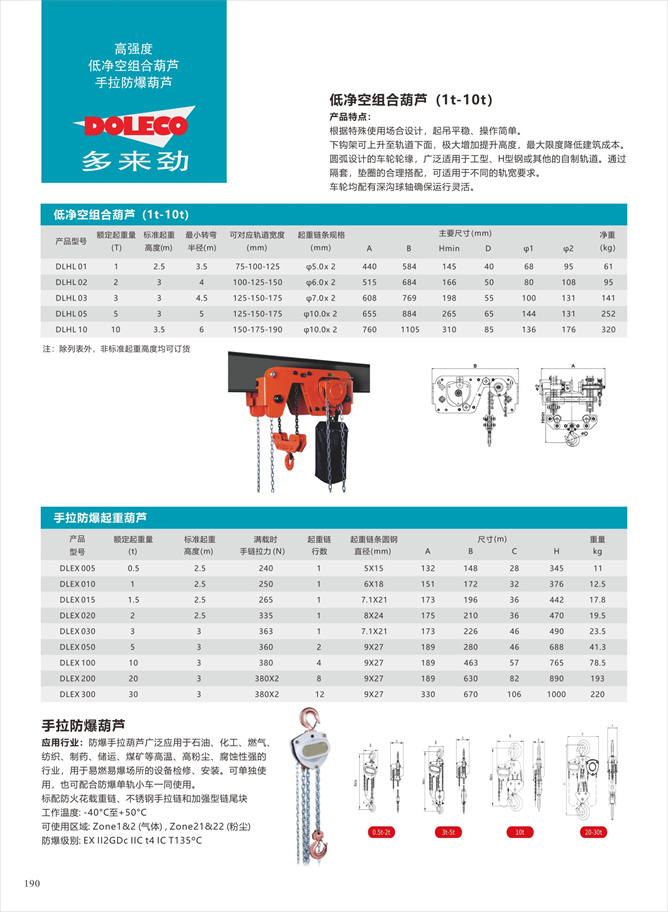 低净空组合葫芦